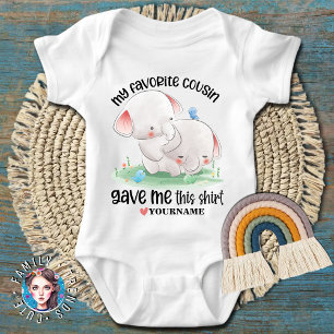 Lustiges Geschenk für Cousin - Mein Lieblingscousi Baby Strampler