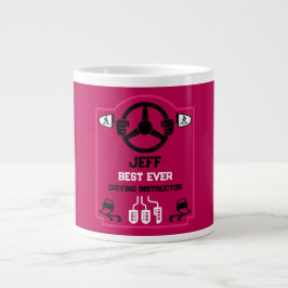 Lustiges Geschenk für Fahrlehrer Jumbo-Tasse