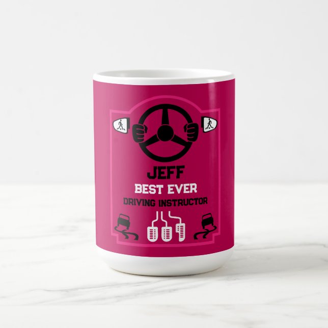 Lustiges Geschenk für Fahrlehrer Kaffeetasse (Mittel)