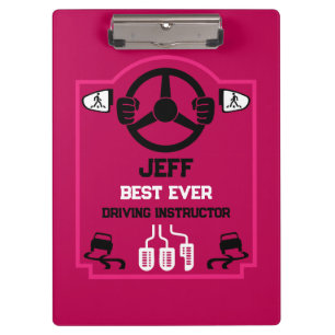 Lustiges Geschenk für Fahrlehrer Klemmbrett