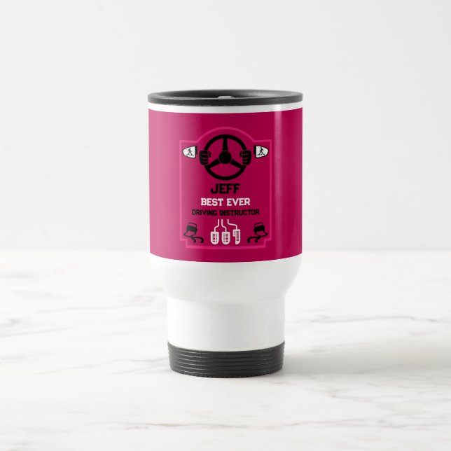 Lustiges Geschenk für Fahrlehrer Reisebecher (Mittel)