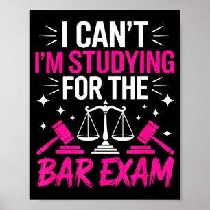 Lustiges Geschenk für Jurastudenten - Kann nicht l Poster