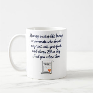 Lustiges Geschenk für Katzenbesitzer Kaffeetasse