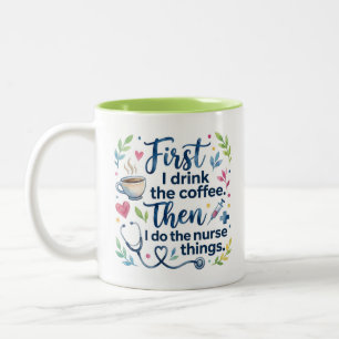 Lustiges Geschenk für Krankenschwester-Liebhaber f Zweifarbige Tasse