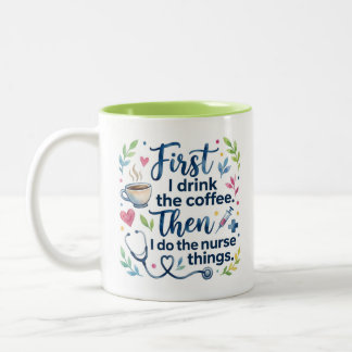 Lustiges Geschenk für Krankenschwester-Liebhaber f Zweifarbige Tasse
