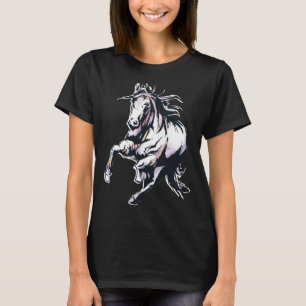 Lustiges Geschenk für Mädchen mit Pferden Schönes T-Shirt