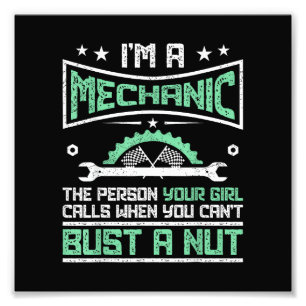 Lustiges Geschenk für Mechaniker Erwachsenen Humor Fotodruck