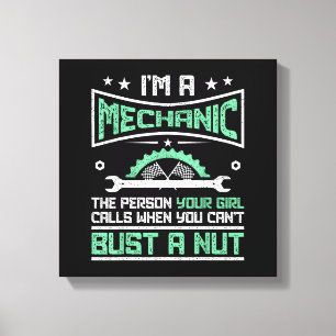 Lustiges Geschenk für Mechaniker Erwachsenen Humor Leinwanddruck