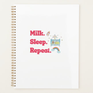Lustiges Geschenk für neue Eltern - "Milch. Schlaf Planer