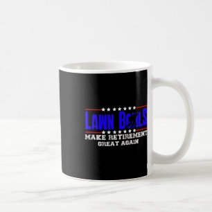 Lustiges Geschenk für pensionierte Rasenkugelspiel Kaffeetasse