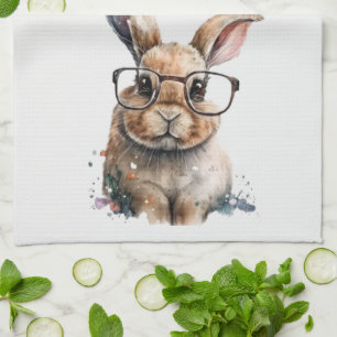Lustiges Geschenk, Häschen, Kaffee, Freund Geschen Geschirrtuch