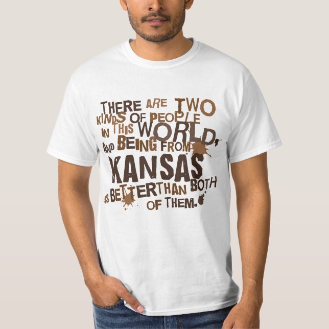 (Lustiges) Geschenk Kansas T-Shirt (Vorderseite)