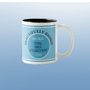 Lustiges Geschenk~ Schön bionisches Knie-Ersatz-Ta Zweifarbige Tasse
