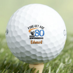 Lustiges Geschenk zum 80. Geburtstag des Vaters: V Golfball