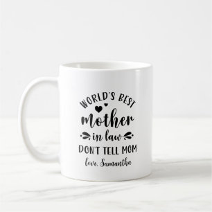 Lustiges Geschenk zum Muttertag - beste Schwiegerm Kaffeetasse