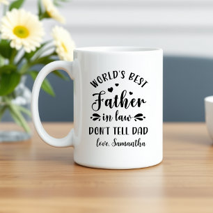 Lustiges Geschenk zum Vatertag "Bester Schwiegerva Kaffeetasse