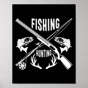Lustiges Geschenk zum Vatertag für Angler und Jäge Poster