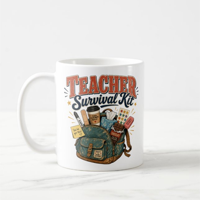 Lustiges Geschenk zur Lehrererkenntlichkeit Kaffeetasse (Links)