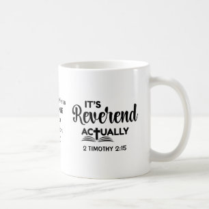 Lustiges Geschenk zur Ordination eines Pastors: ES Kaffeetasse