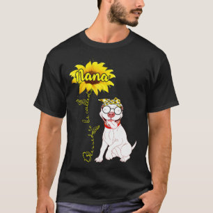 Lustiges gesegnetes Nana-Geschenk Pitbull-Hundemut T-Shirt