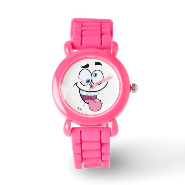 lustiges Gesicht Armbanduhr (Vorderseite)
