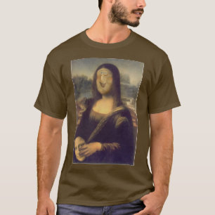 Lustiges Gesicht der Mona Lisa T-Shirt