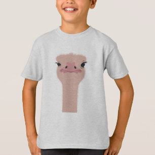 Lustiges Gesicht des Straußes T-Shirt