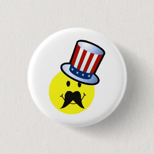 Lustiges Gesichts-Button/lustiges Button