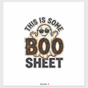 Lustiges Gespenst Boo Sheet Vintage Halloween Shir Aufkleber