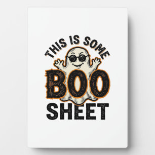 Lustiges Gespenst Boo Sheet Vintage Halloween Shir Fotoplatte