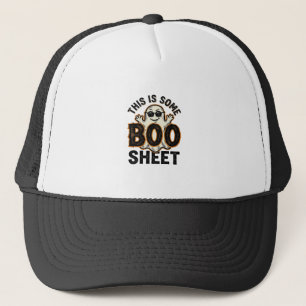 Lustiges Gespenst Boo Sheet Vintage Halloween-Shir Truckerkappe