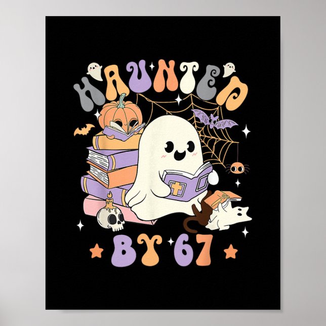Lustiges Gespenst von 67 67 Six Seven Meme  Poster (Vorne)