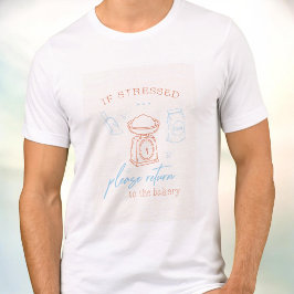 Lustiges gestresstes Backtherapie-Baker-Geschenk-S Tri-Blend Shirt