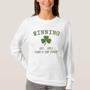 Lustiges Gewinner-Irische Damen-Hoodie-Shirt T-Shirt