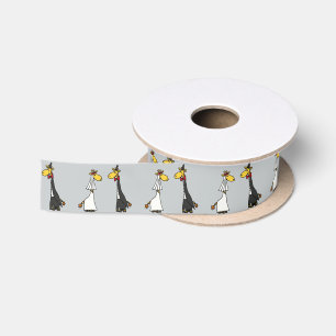 Lustiges Giraffen-Braut-und Satinband