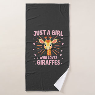 Lustiges Giraffen-Design für Frauen Mädchen Safari Badehandtuch