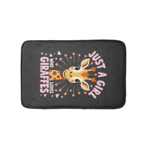 Lustiges Giraffen-Design für Frauen Mädchen Safari Badematte