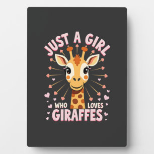 Lustiges Giraffen-Design für Frauen Mädchen Safari Fotoplatte