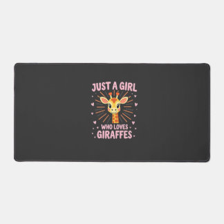 Lustiges Giraffen-Design für Frauen Mädchen Safari Schreibtischunterlage