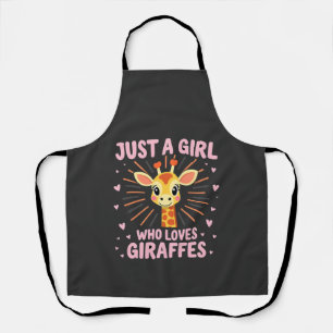 Lustiges Giraffen-Design für Frauen Mädchen Safari Schürze