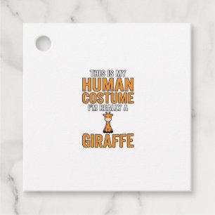 Lustiges Giraffen-Kostüm-Vektor-Shirt-Design_1 Geschenkanhänger