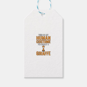 Lustiges Giraffen-Kostüm-Vektor-Shirt-Design_1 Geschenkanhänger