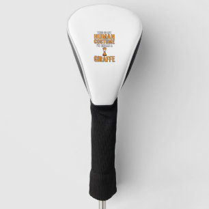 Lustiges Giraffen-Kostüm-Vektor-Shirt-Design_1 Golf Headcover
