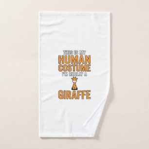 Lustiges Giraffen-Kostüm-Vektor-Shirt-Design_1 Handtuch