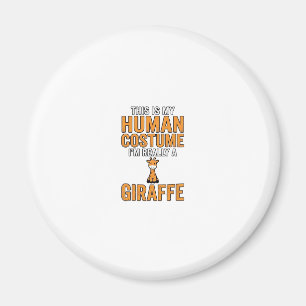 Lustiges Giraffen-Kostüm-Vektor-Shirt-Design_1 Magnet