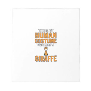 Lustiges Giraffen-Kostüm-Vektor-Shirt-Design_1 Notizblock