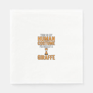 Lustiges Giraffen-Kostüm-Vektor-Shirt-Design_1 Serviette
