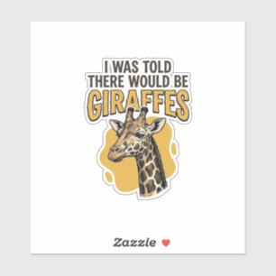 Lustiges Giraffen-Vintage-Stickerei-Shirt-Design_1 Aufkleber
