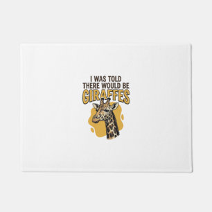 Lustiges Giraffen-Vintage-Stickerei-Shirt-Design_1 Fußmatte