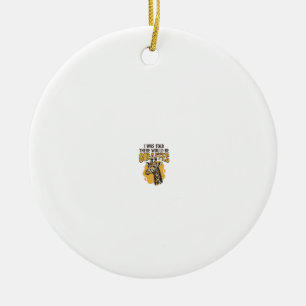 Lustiges Giraffen-Vintage-Stickerei-Shirt-Design_1 Keramik Ornament